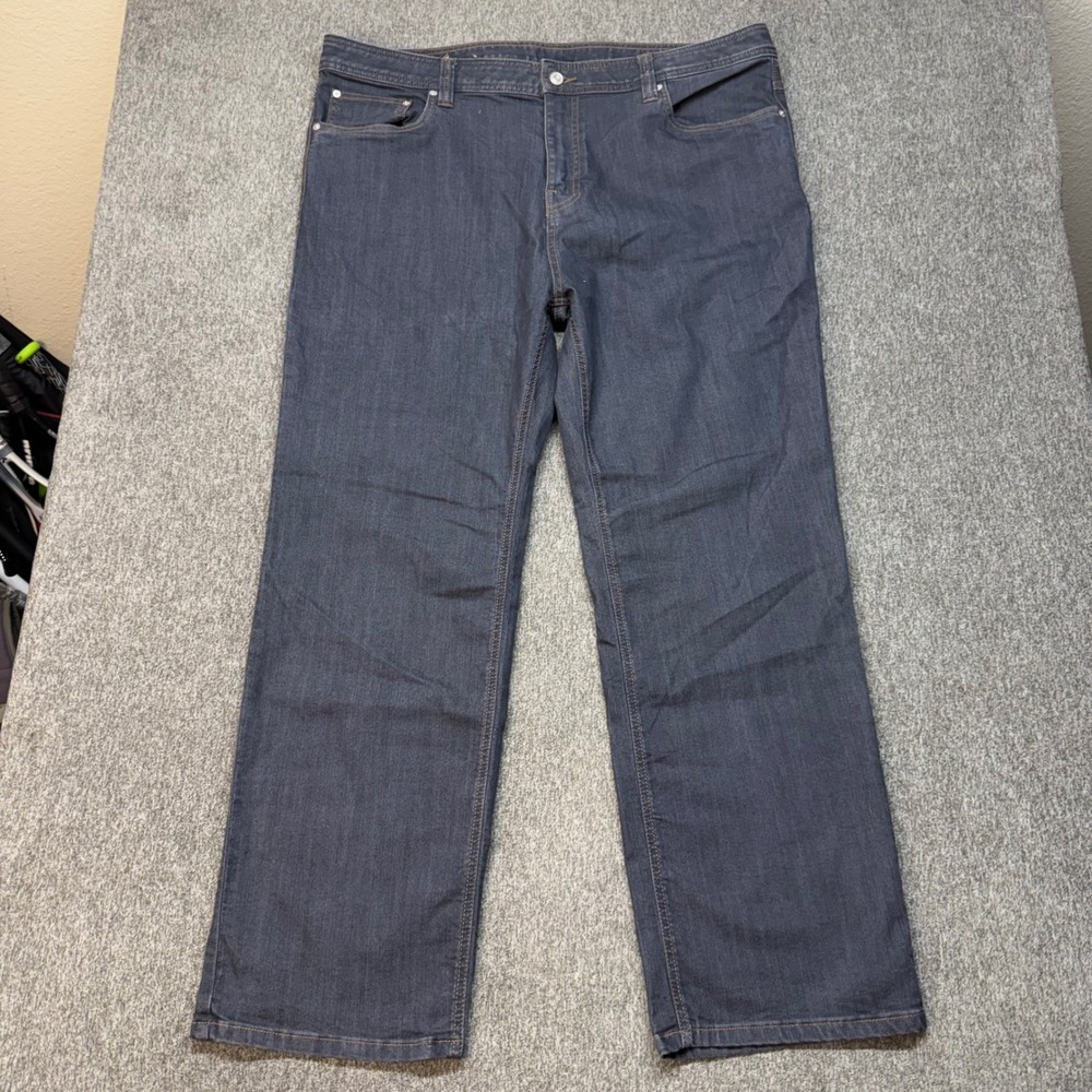 Prana Slim Fit Mens Dark Wash Indigo Denim Jeans 40x30 Stretch Casual Active